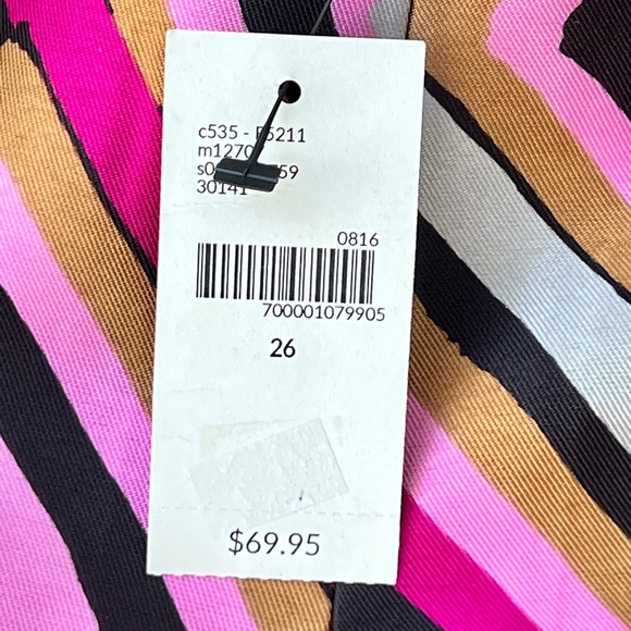 Lane Bryant women's fuchsia geometric diamond print skirt NWT size 26 - Picture 7 of 10